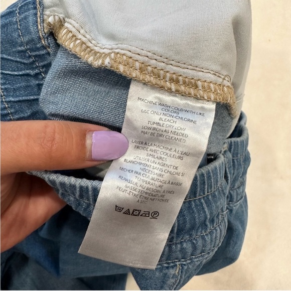 Free People We The Free Luna Denim Pull On Jean Size Small - Picture 8 of 10